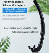 Diving Snorkels,Swim Snorkel,Suitable for Snorkeling, Scuba Diving,Free Diving,with Food-Grade Silicone Mouthpiece and Adjustable Buckle